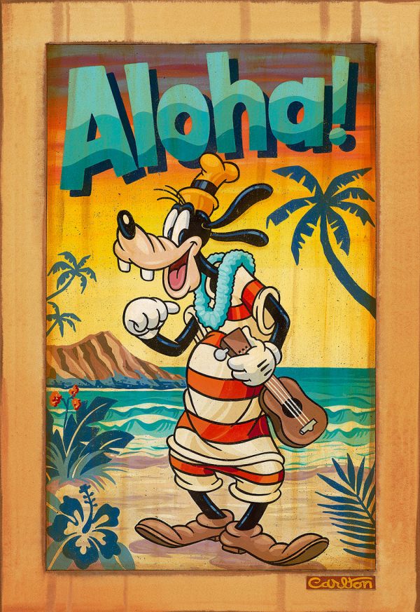 A Goofy Aloha  by Trevor Carlton | Signed and Numbered Edition Online Sale