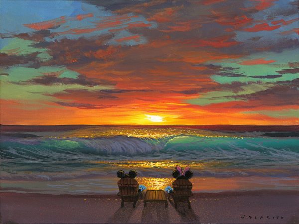 Sharing a Sunset  by Walfrido Garcia | Signed and Numbered Edition For Sale