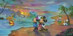 Mickey and the Gang’s Hawaiian Vacation  by Jim Warren | Signed and Numbered Edition Online now