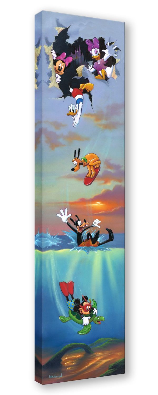 Mickey and Pals Big Day Off  by Jim Warren | Signed and Numbered Edition Online Hot Sale