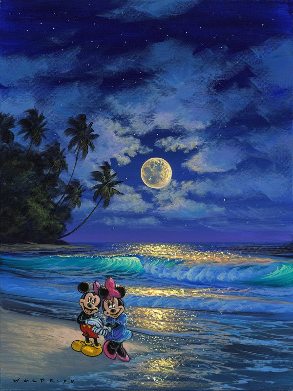 Romance Under the Moonlight  by Walfrido Garcia | Signed and Numbered Edition Supply