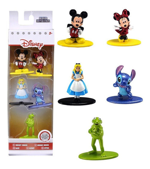 DISNEY: MICKEY MINNIE ALICE KERMIT STITCH - NANO METALFIGS-DIE-CAST METAL Online