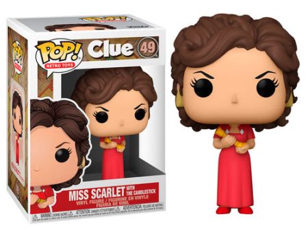 CLUE: MISS SCARLET WITH THE CANDLESTICK - FUNKO POP! Online Sale