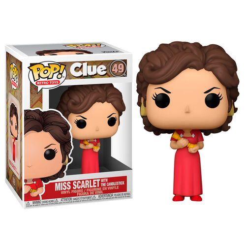 CLUE: MISS SCARLET WITH THE CANDLESTICK - FUNKO POP! Online Sale