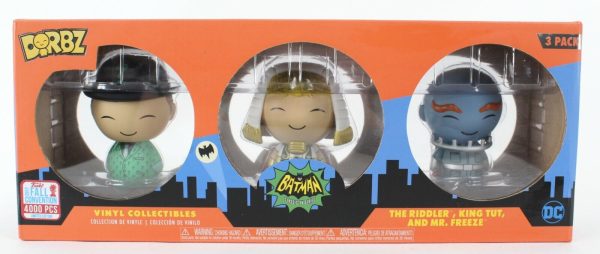 BATMAN CLASSIC TV SERIES: RIDDLER KING TUT MR. FREEZE - DORBZ-3 PACK-EXCLUSIVE For Discount