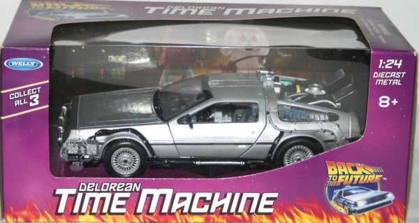 BACK TO THE FUTURE: DELOREAN TIME MACHINE - WELLY-1:24 DIE CAST Fashion