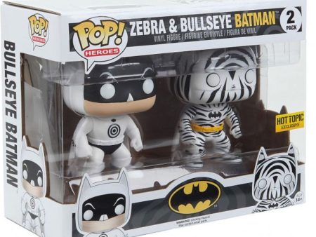 BATMAN: ZEBRA & BULLSEYE BATMAN (2 PACK) - FUNKO POP!-EXCLUSIVE Discount