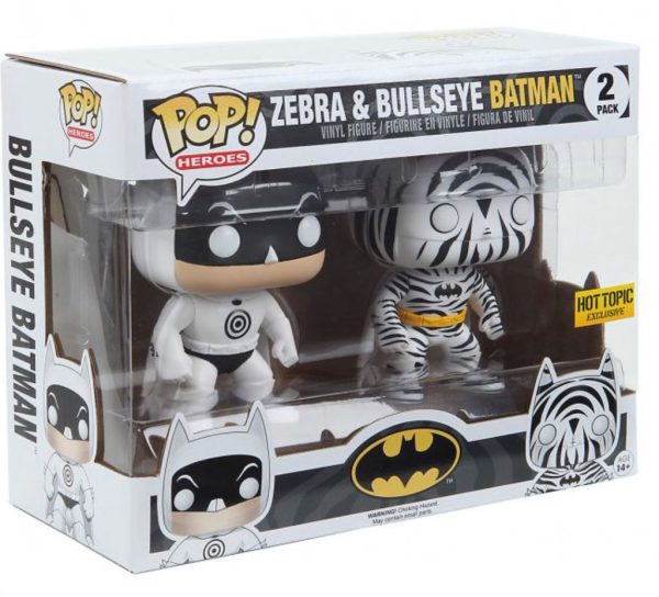 BATMAN: ZEBRA & BULLSEYE BATMAN (2 PACK) - FUNKO POP!-EXCLUSIVE Discount