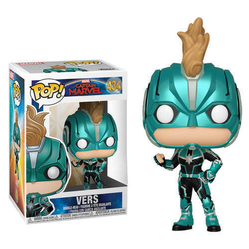 CAPTAIN MARVEL: VERS (MASKED) #434 - FUNKO POP!-EXCLUSIVE Cheap